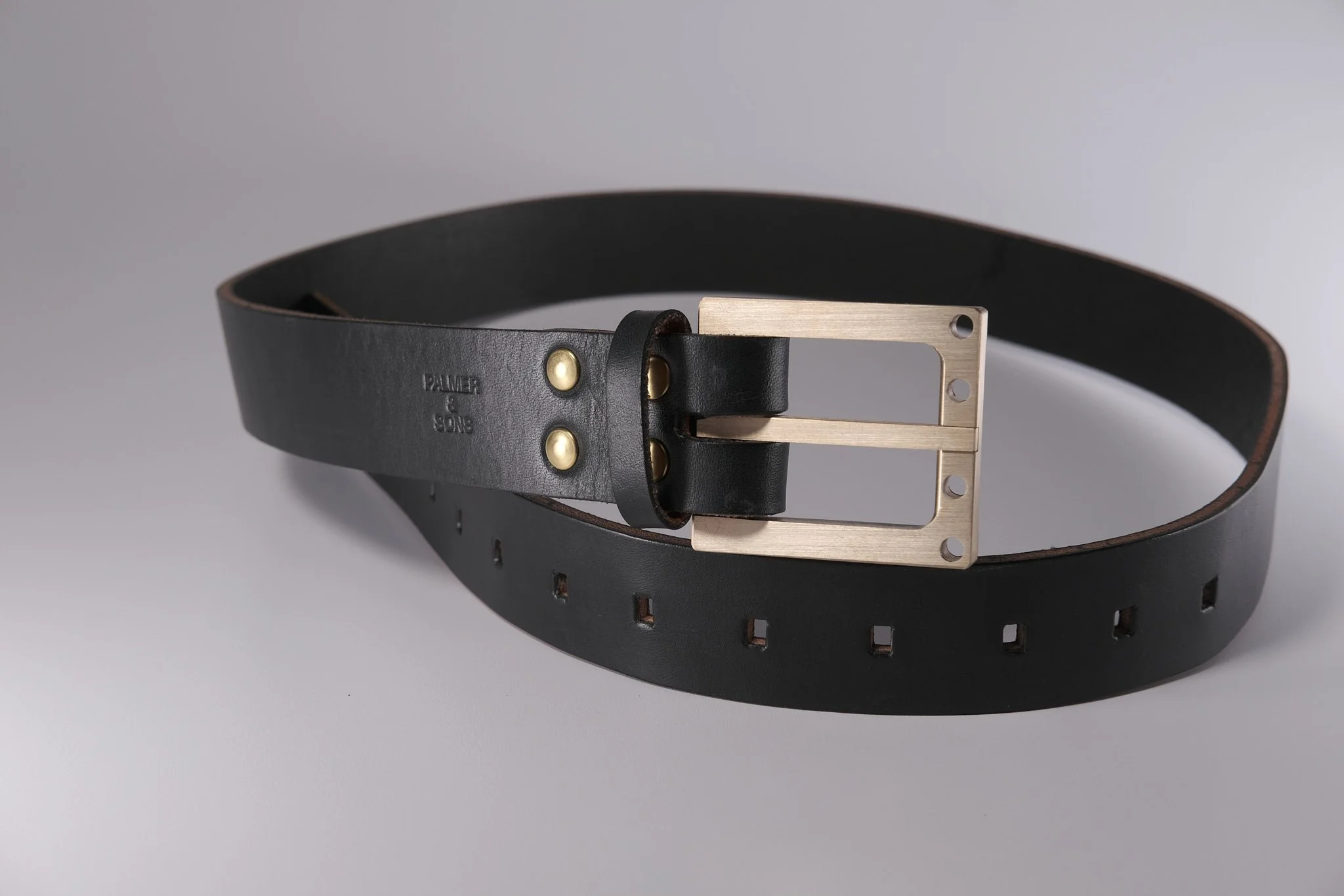 Bridle Leather Belts & Brass Clips | Palmer & Sons Vancouver